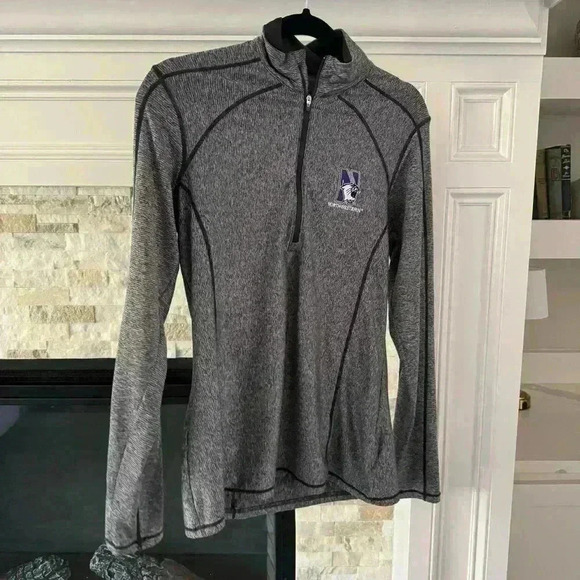 Northwestern Half Zip Grey - Picture 1 of 4